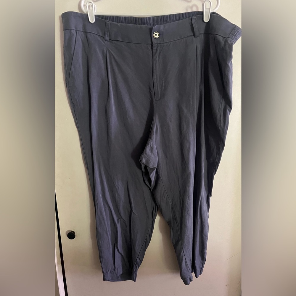 Blue/Grayish Slack Style Pants with Pockets (Size 24)